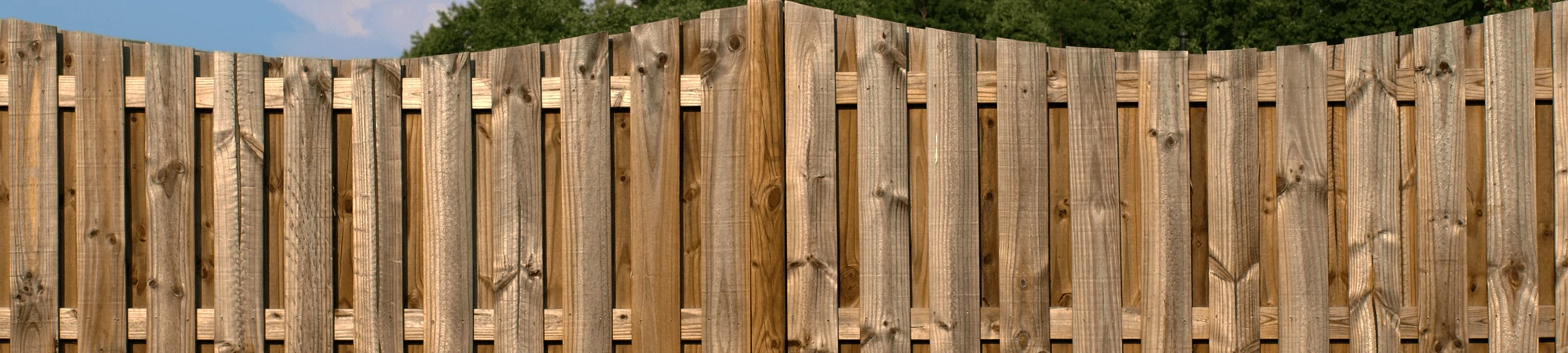 Wood fence