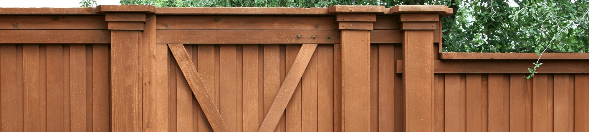 Wood fence