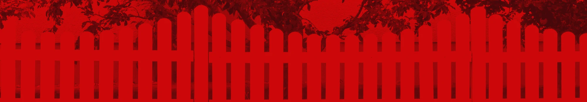 fence with red background
